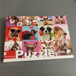 Seesaw 1000 Piece Valentine’s Day Dog Puzzle